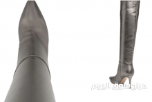 knee-length metallic effect boots 2020